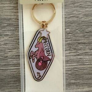 Zodiac Capricorn Keychain by Expressions in Purple and Gold